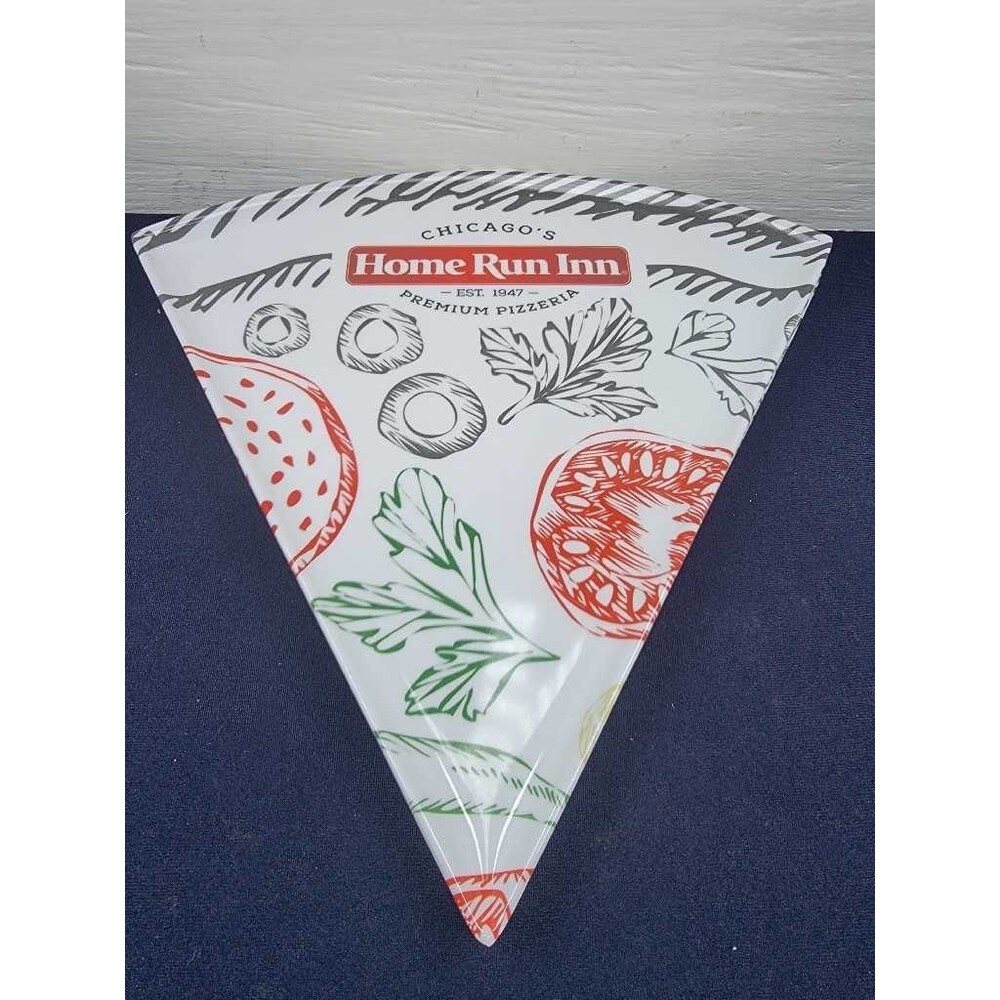 Home Run Inn Pizza Plates Set 4 Chicago Pizzeria Premium Melamine 9x9